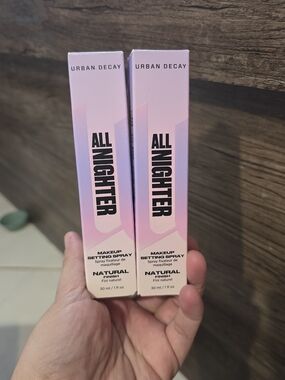 Urban Decay All Nighter Makeup Setting Spray — Pink Gradient Packaging